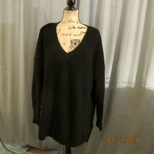 black sparkle ava & viv sweater 3x
